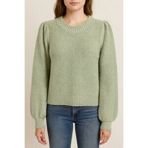 ARITZIA Wilfred Alpaca Blend Sage Green Puff Sleeve Atwood Sweater | XXS